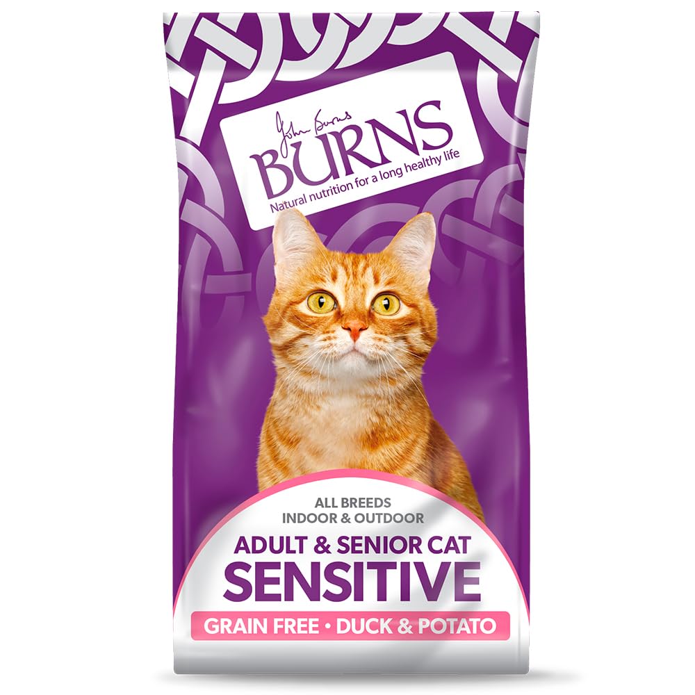 Burns Pet Nutrition Cat Food Sensitive Duck and Potato Grain Free 1.5 kg