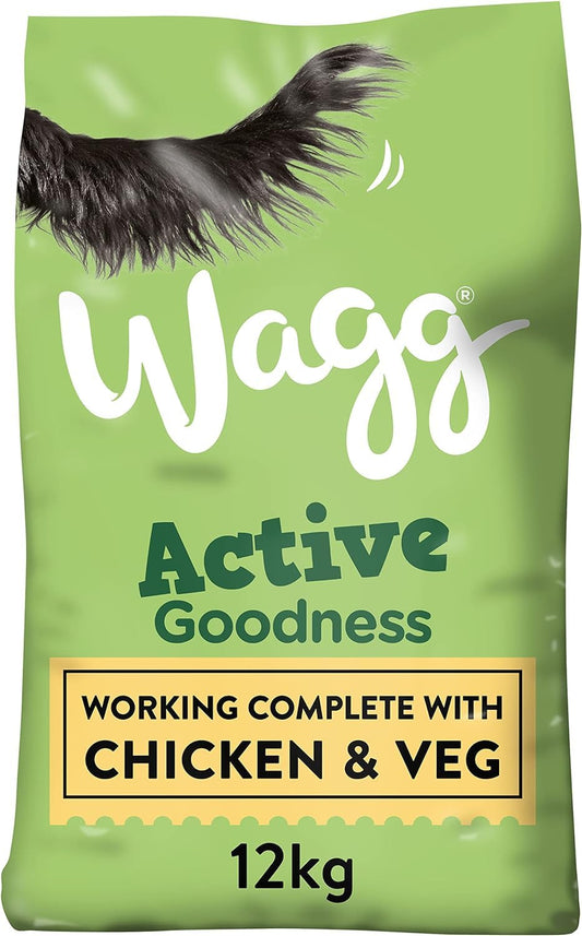Wagg Active Goodness Complete Dry Adult Dog Food Chicken 12kg