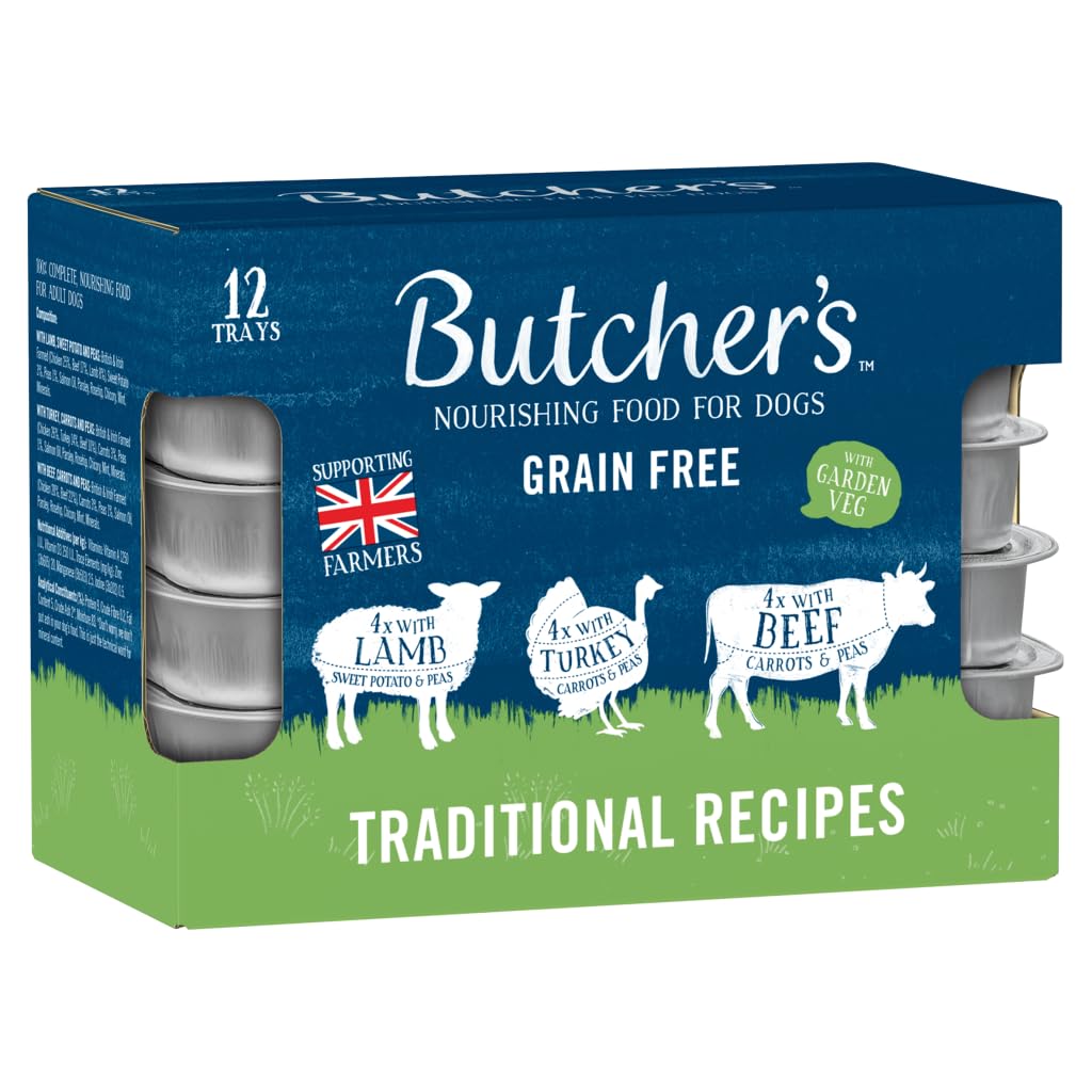 Butcher's Complete Wet Tray Adult Dog Food Traditional Recipes Pack 12x150g