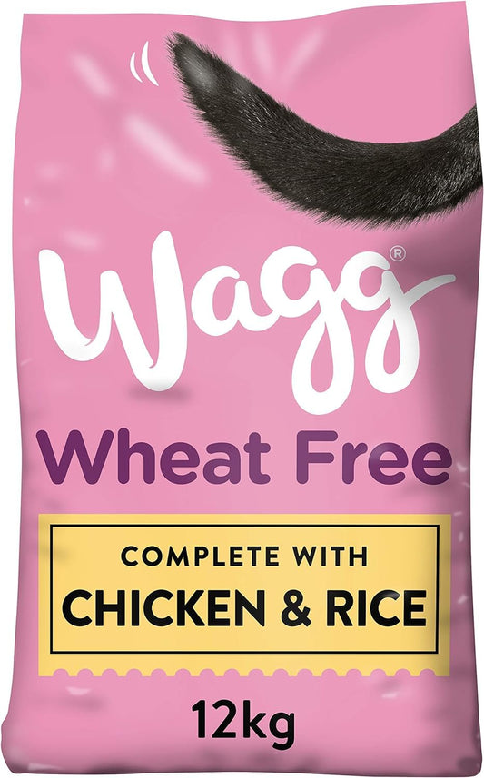 Wagg Wheat Free Complete Dry Adult Dog Food Chicken & Rice 12kg