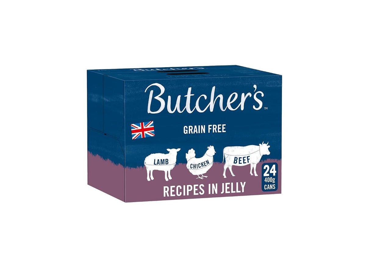 Butcher's Complete Wet Can Adult Dog Food Recipes in Jelly Pack 24x400g