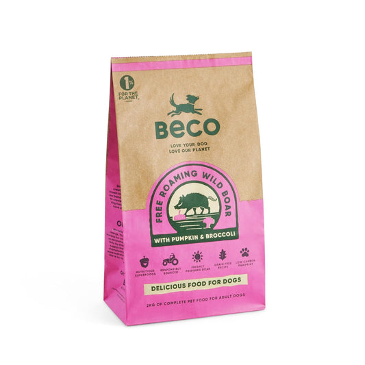 Beco Dry Dog Food, Grain Free Wild Boar, Broccoli & Pumpkin, 12kg