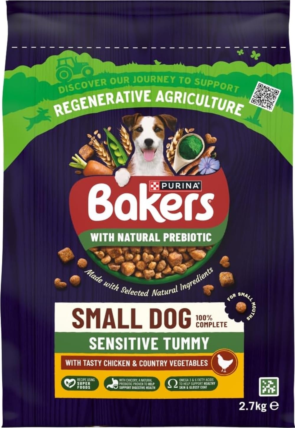 BAKERS Small Dog Sensitive Tummy Chicken Dry Dog Food 2.7kg