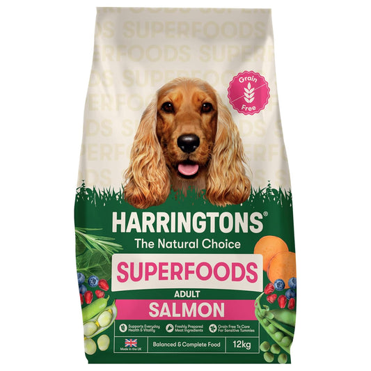Harringtons Superfoods Dry Adult Dog Food Salmon & Veg 12kg