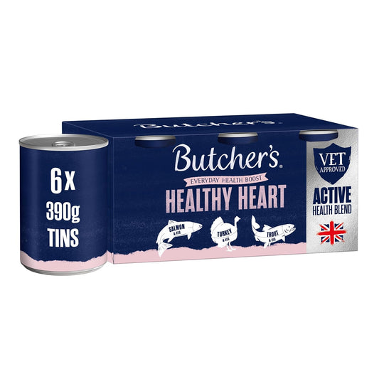 Butcher's Complete Wet Can Adult Dog Food Healthy Heart Pack 6x390g