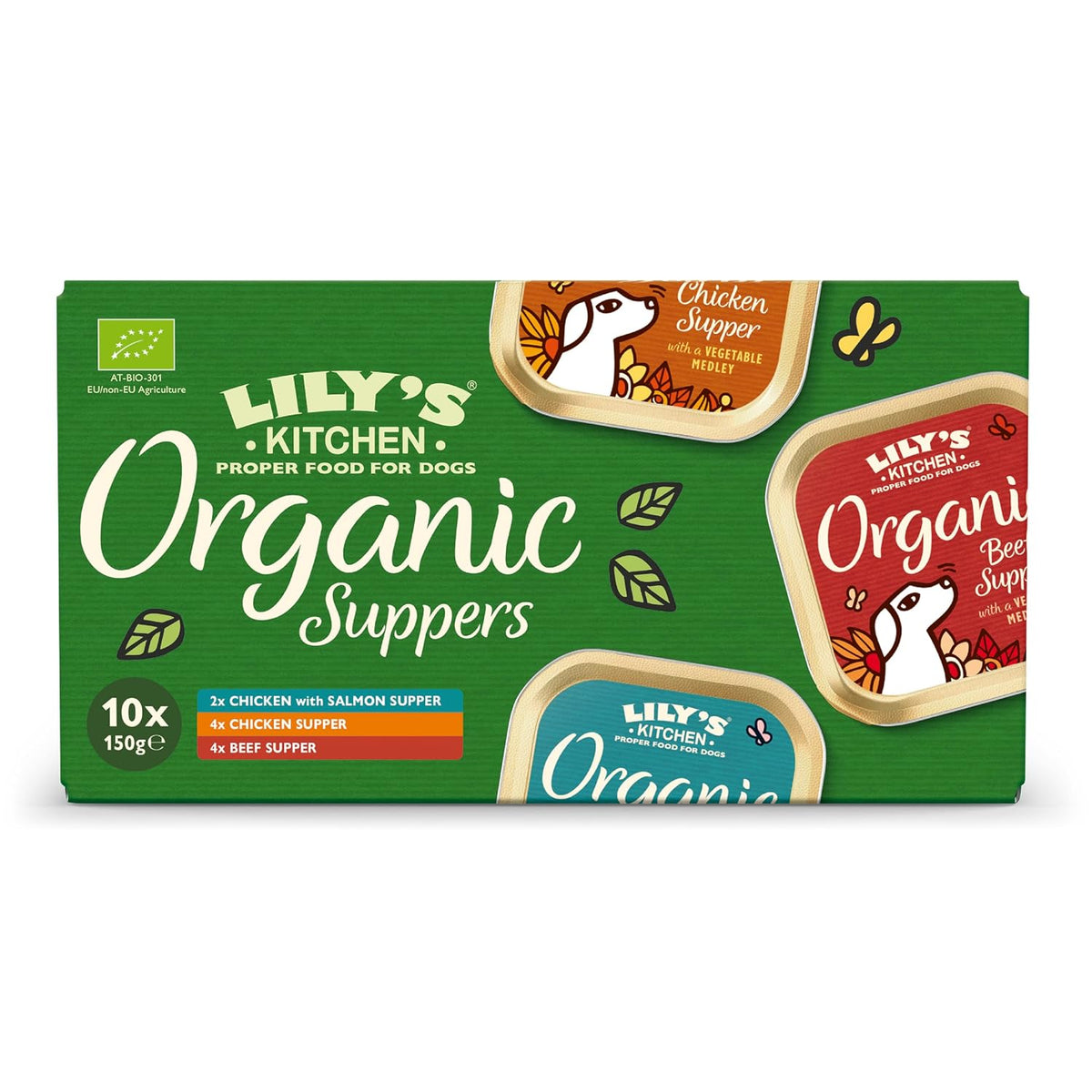 Lily's Kitchen Organic Wet Dog Food - Multipack, 10 x 150g. Complete & Balanced, Made with Natural Ingredients for Adult Dogs