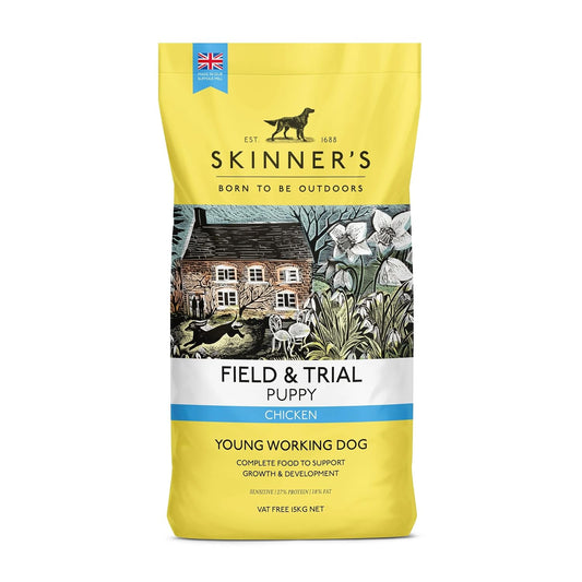 Skinner’s Field & Trial Puppy – Complete Dry Food, Sensitive, Supports Gut Health, Key Nutrients, 15kg