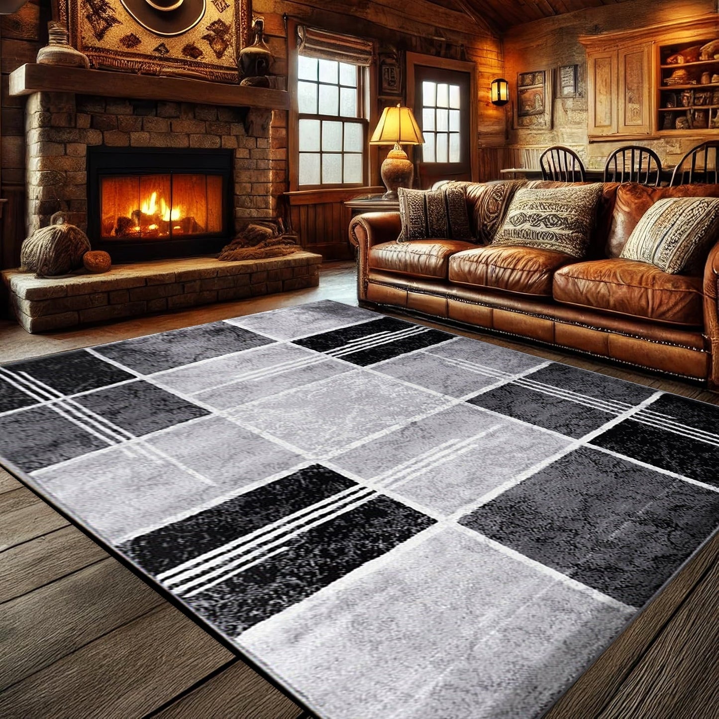 Large Modern Living Room Rug