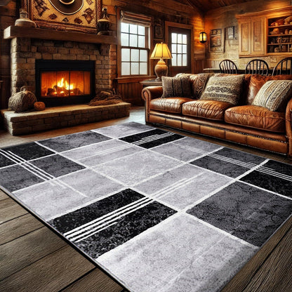 Large Modern Living Room Rug