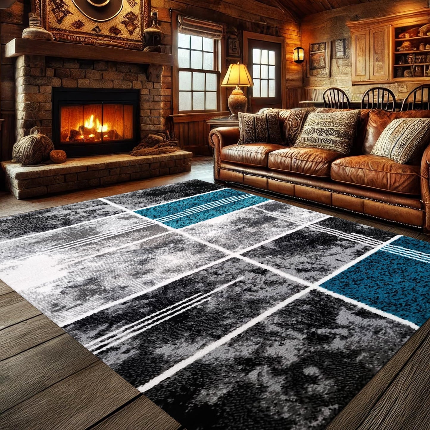 Large Modern Living Room Rug