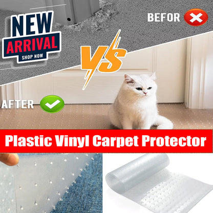 Clear Carpet Protector Roll | Transparent Floor Mat for Carpets & Rugs