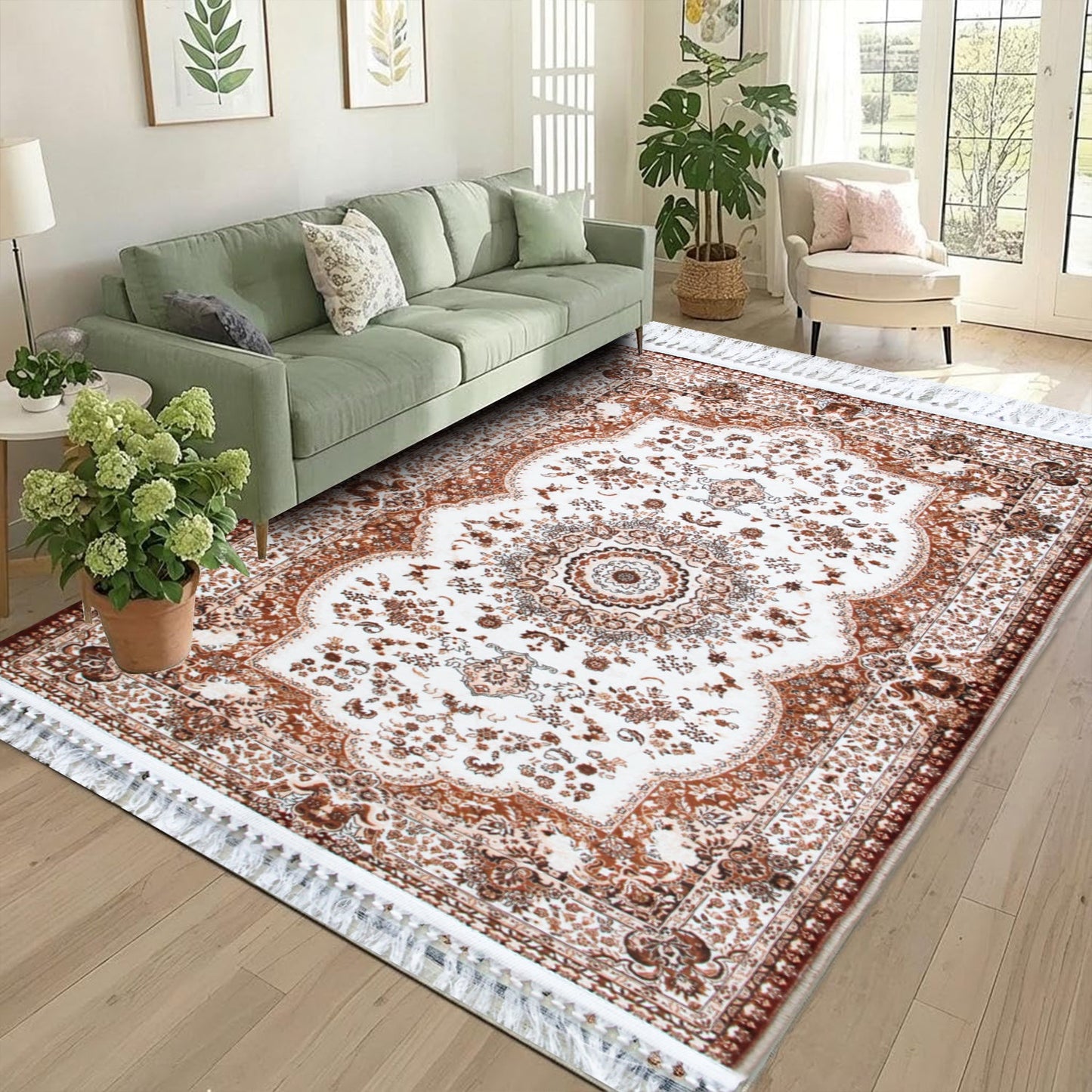 Elegant Traditional Living Room Rug