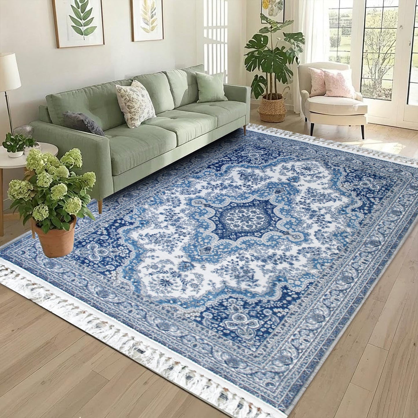 Elegant Traditional Living Room Rug