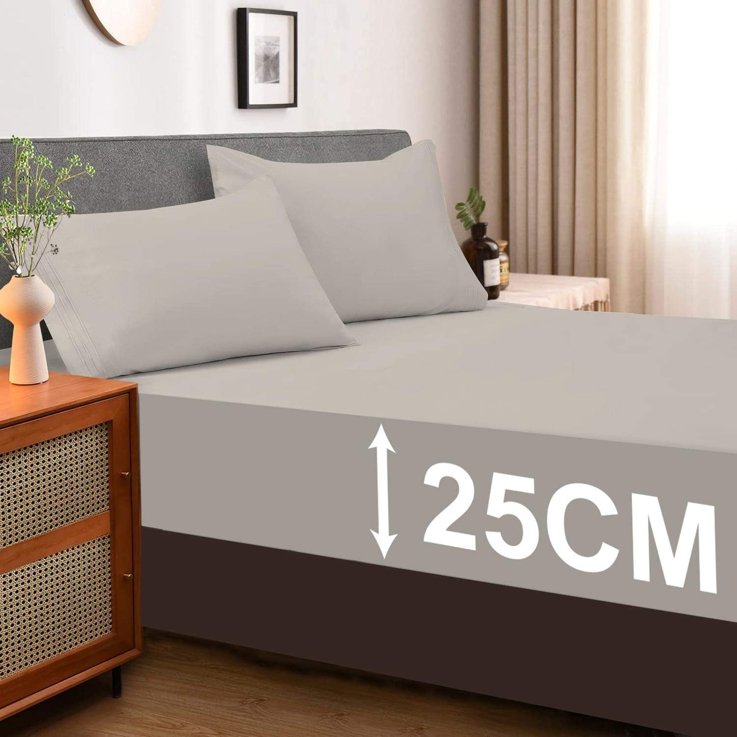 25cm Deep Fitted Bed Sheet