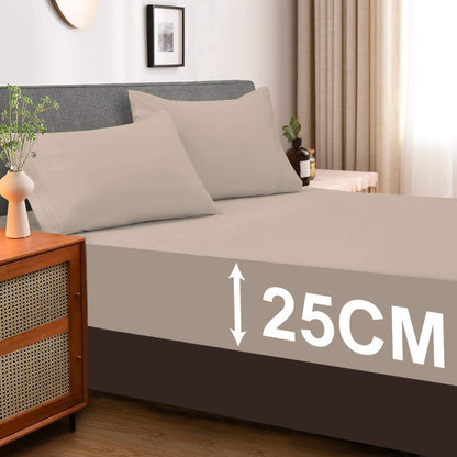 25cm Deep Fitted Bed Sheet
