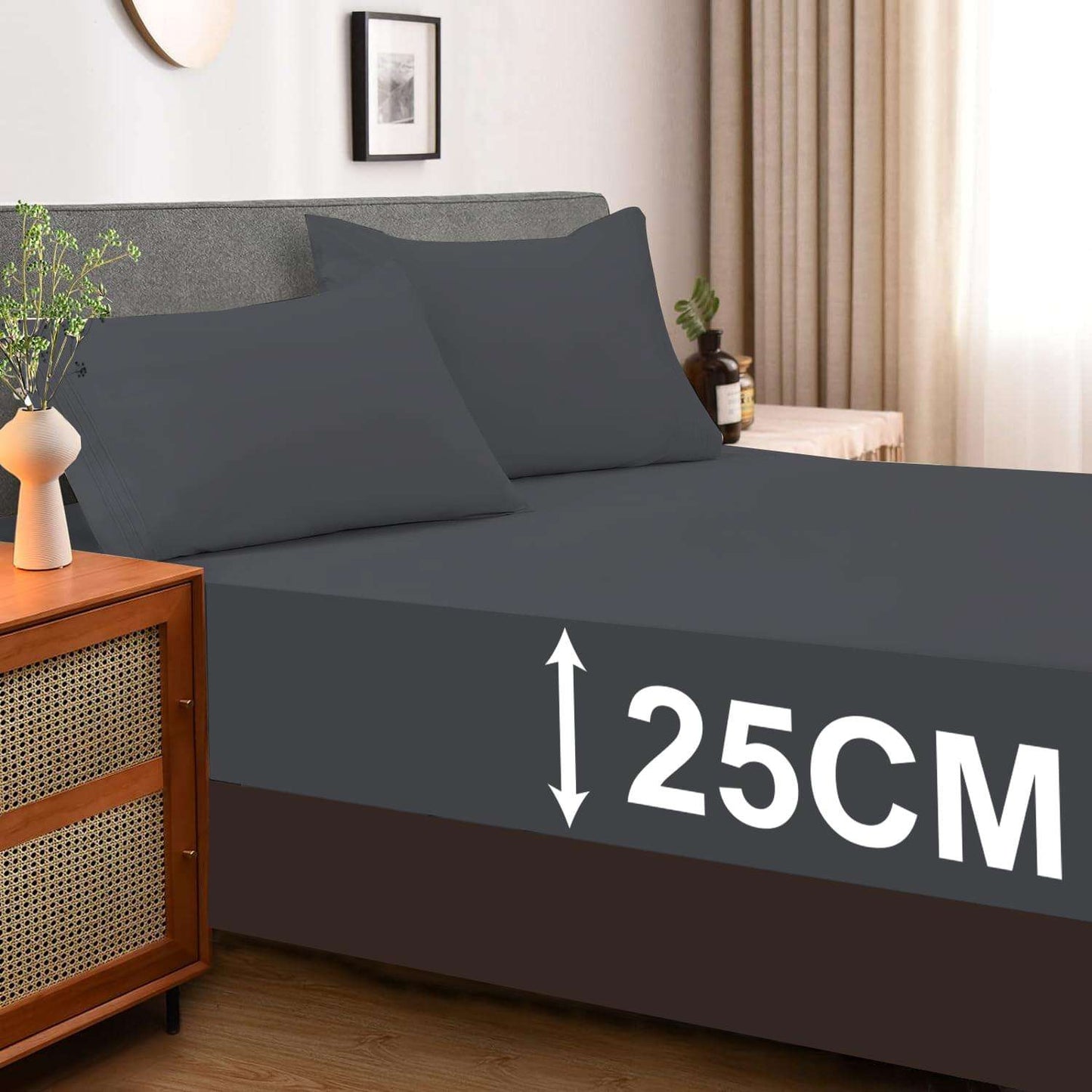 25cm Deep Fitted Bed Sheet