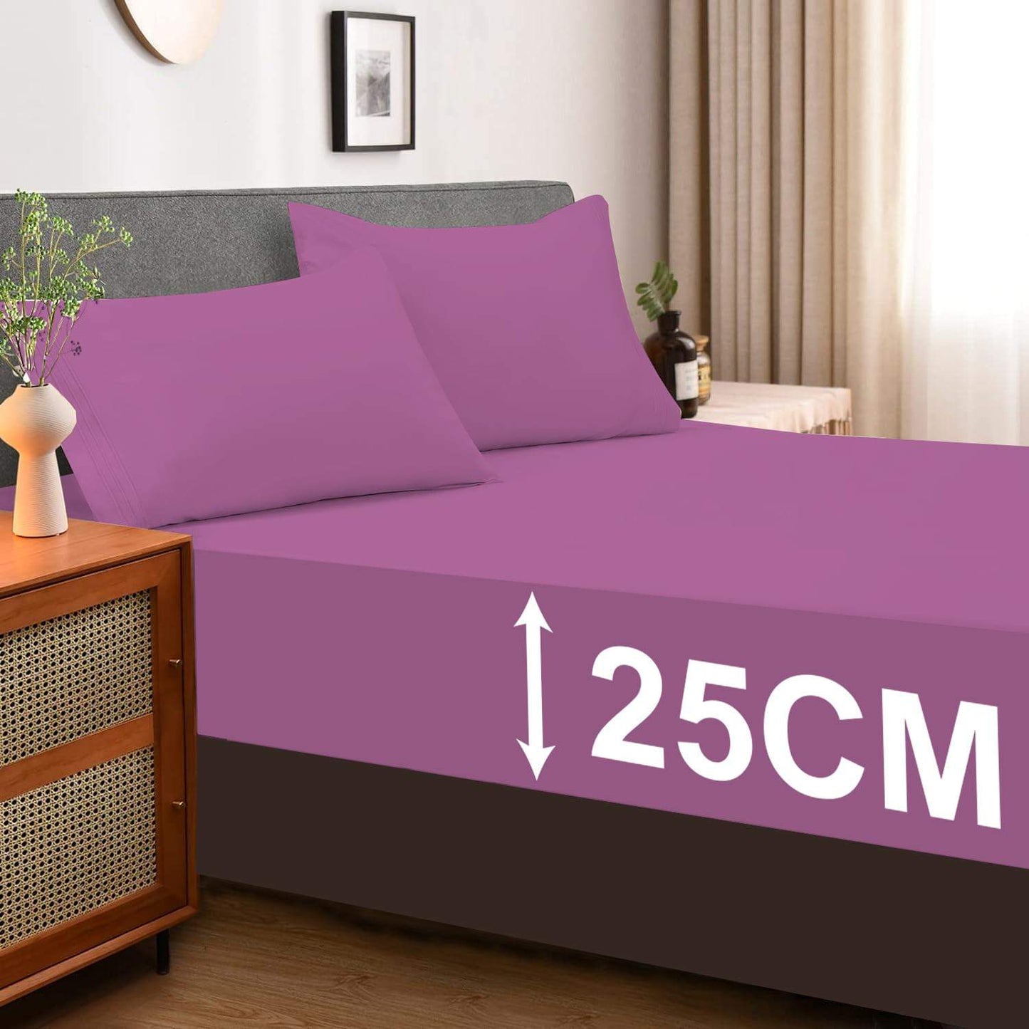 25cm Deep Fitted Bed Sheet
