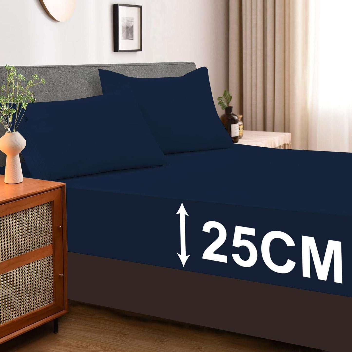 25cm Deep Fitted Bed Sheet