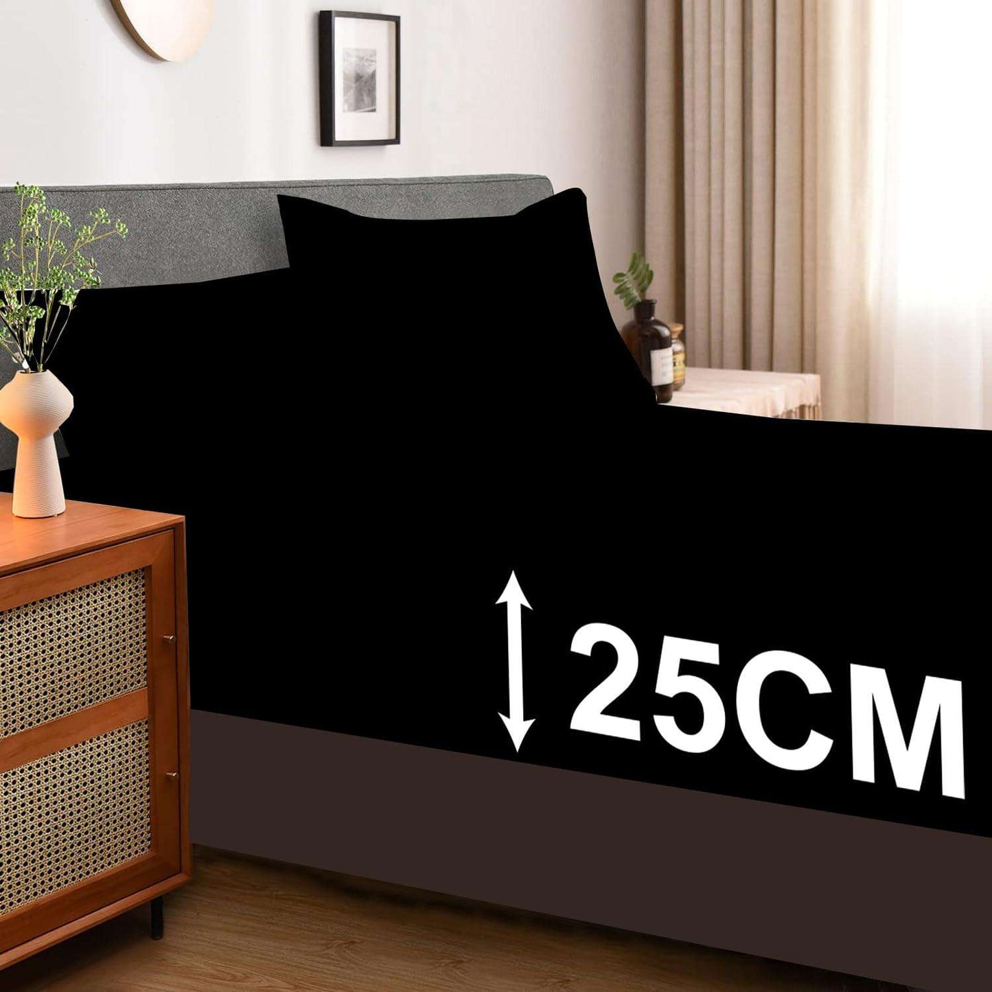 25cm Deep Fitted Bed Sheet