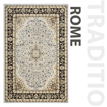 Traditional Kitchen and Hall Area Rug - Grey